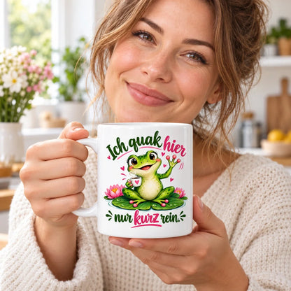 WS-Trend Frosch Tasse mit lustigem Spruch Keramik 330 ml Geschenktasse - WS-Trend.de