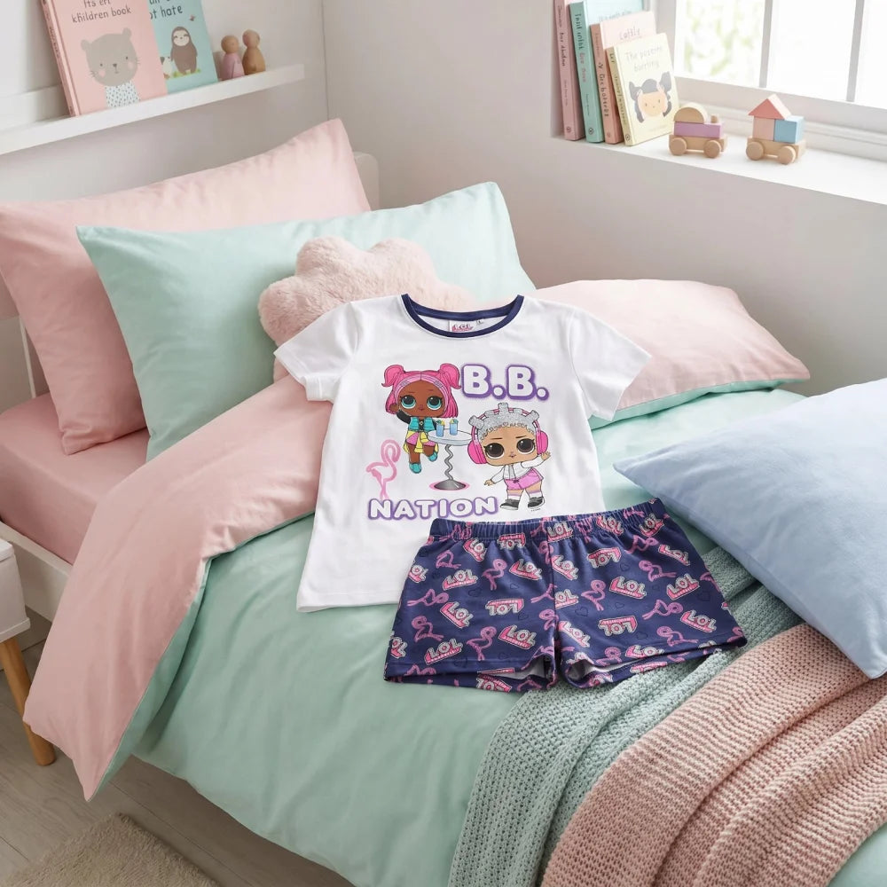 LOL Surprise Kinder kurzarm Schlafanzug Pyjama 104-122 100% Baumwolle - WS-Trend.de