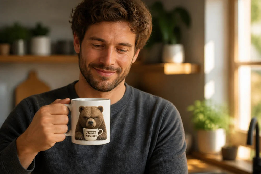 Lustige Tiertasse mit Spruch 325 ml – 15 Tiermotive Geschenkidee Büro - WS-Trend.de