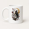 Halloween Tasse Rabe Mond 325 ml Keramik Gothic Geschenkidee