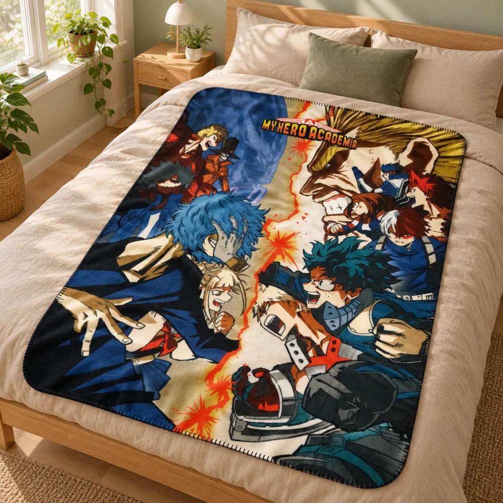 My Hero Academia Kinder Fleecedecke leichte Kuscheldecke 100x140 cm - WS-Trend.de