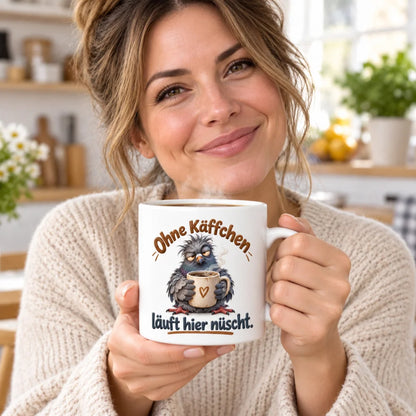 WS-Trend Kaffee Taube Kaffeetasse mit Spruch Keramik 330 ml Motivtasse - WS-Trend.de