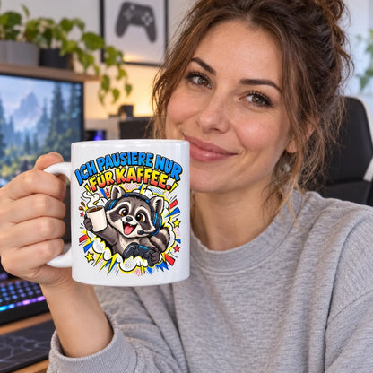 WS-Trend Gamer Motivtasse Keramik 330 ml mit Spruch 10 Motive zur Wahl - WS-Trend.de