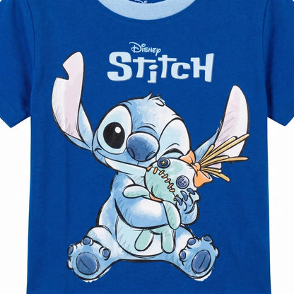 Disney Stitch Kinder Jungen T-Shirt Kurzarm Shirt Gr. 98 bis 128 Baumwolle - WS-Trend.de