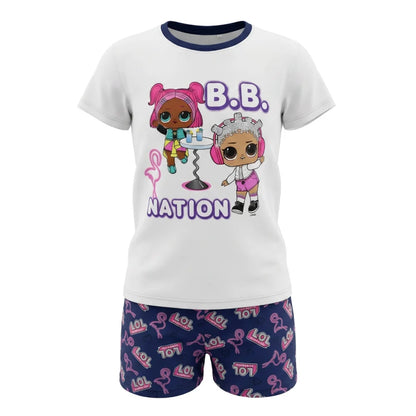 LOL Surprise Kinder kurzarm Schlafanzug Pyjama 104-122 100% Baumwolle - WS-Trend.de