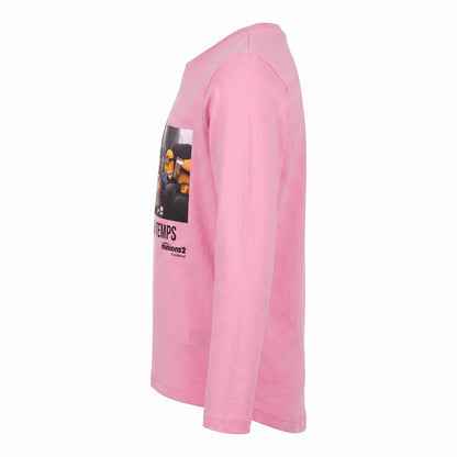 Print-Shirt Minions Kinder Mädchen T-Shirt Langarm Shirt 100% Baumwolle - WS-Trend.de
