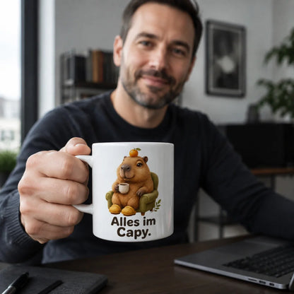 Alles im Capy Tasse - Geschenk mit Spruch - 330 ml beidseitig bedruckt - WS-Trend.de