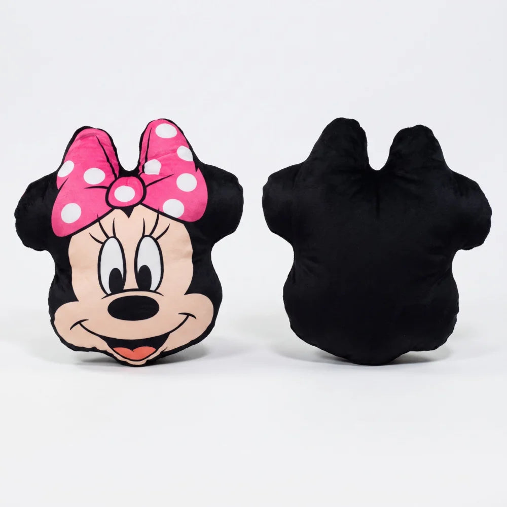 Disney Minnie Maus Kopfkissen mit pinker Schleife 35x30 cm - WS-Trend.de