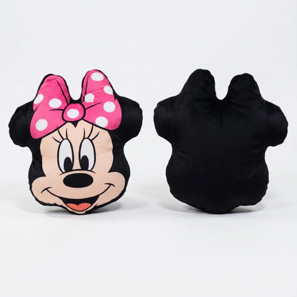 Disney Minnie Maus Kopfkissen mit pinker Schleife 35x30 cm - WS-Trend.de