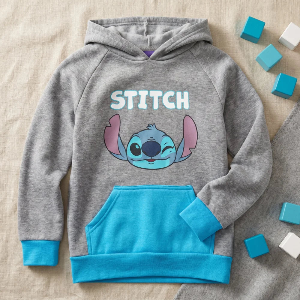 Kapuzenpullover Disney Lilo u Stitch Kinder Fleece Hoodie Pullover - WS-Trend.de