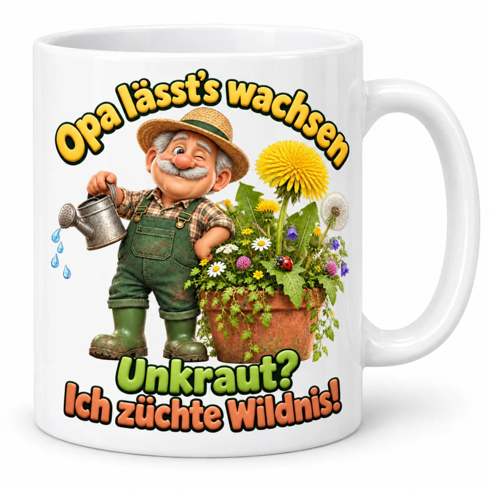 WS-Trend Gartenopa Tasse Keramik 330 ml Geschenkidee für den Großvater - WS-Trend.de