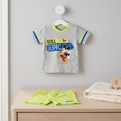 Disney Mickey Maus Baby 2tlg.Set Kleinkind T-Shirt plus Shorts Gr. 62 - 86 - WS-Trend.de