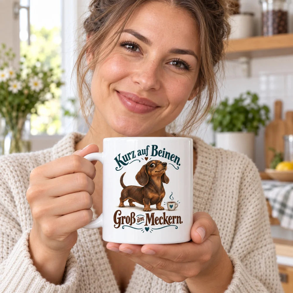 WS-Trend Dackel Tasse mit lustigem Spruch Keramik 330 ml Geschenktasse - WS-Trend.de
