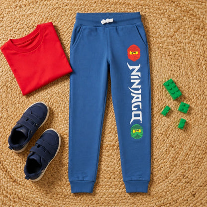 LEGO® Ninjago Jogginghose Kinder Sporthose Hose 98 bis 104 Blau Grau - WS-Trend.de