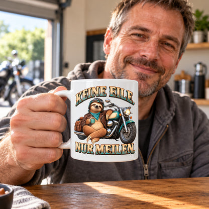 Motorrad Tasse Spruch Keramik 330ml Biker Geschenk beidseitig bedruckt