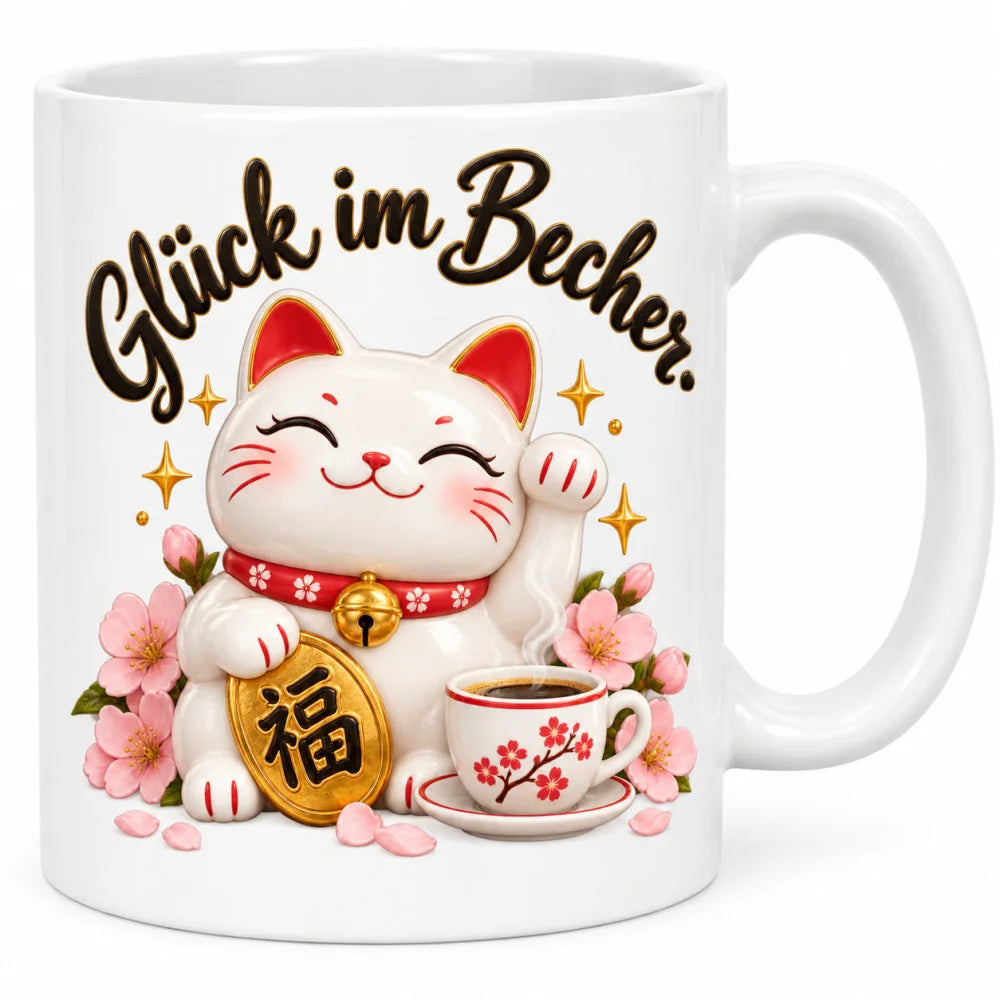 WS-Trend Asien Motivtasse Keramik 330 ml mit Spruch 10 Motive zur Wahl - WS-Trend.de