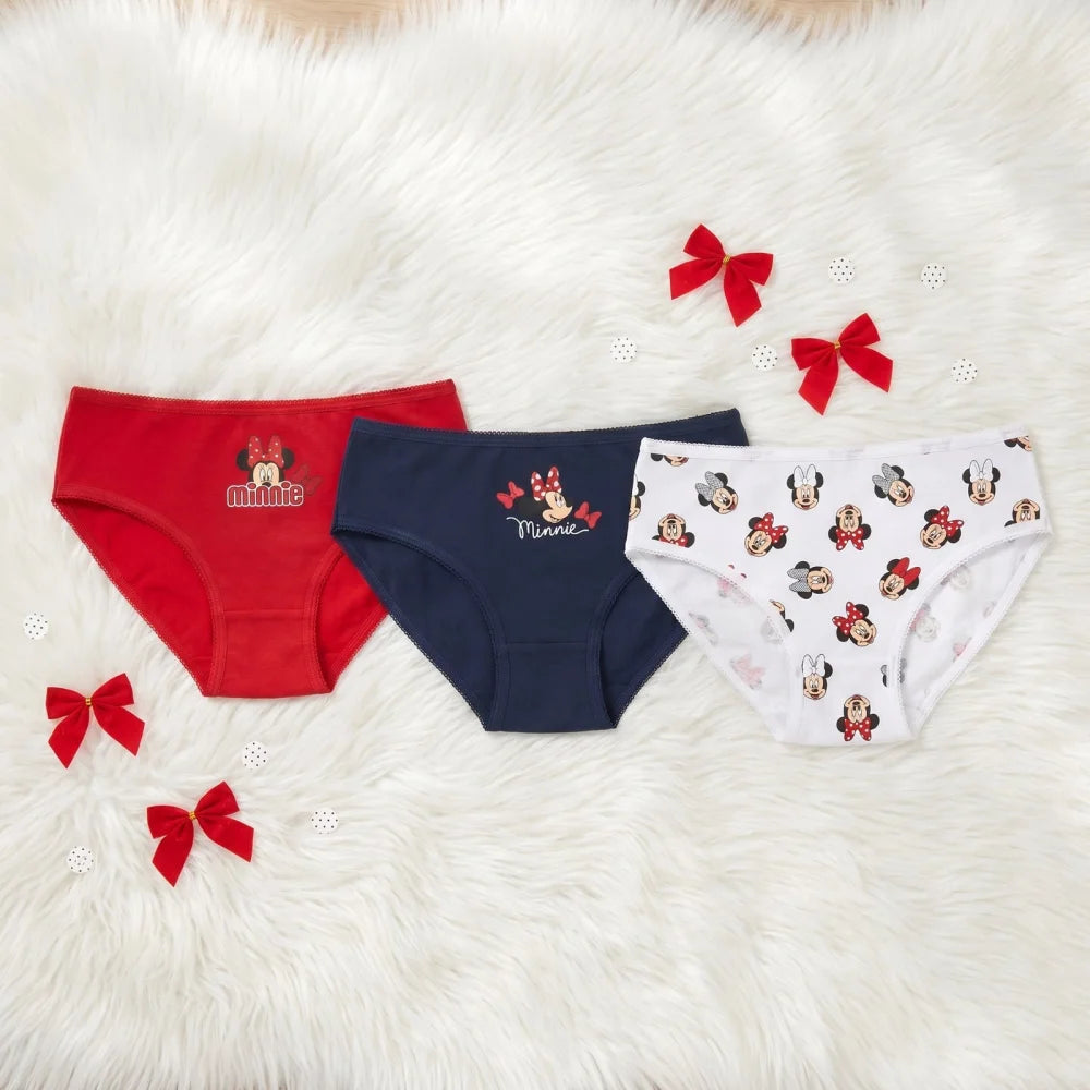 Disney Minnie Maus 3er Pack Slips Kinder Mädchen Unterwäsche Gr. 104-134 - WS-Trend.de