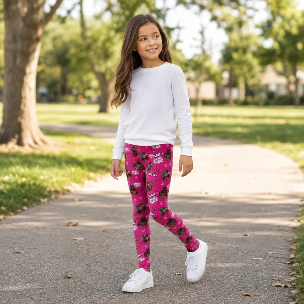 LOL Surprise GLAM Kinder Leggings Mädchen Jogginghose Capri lang Gr. 98 - WS-Trend.de