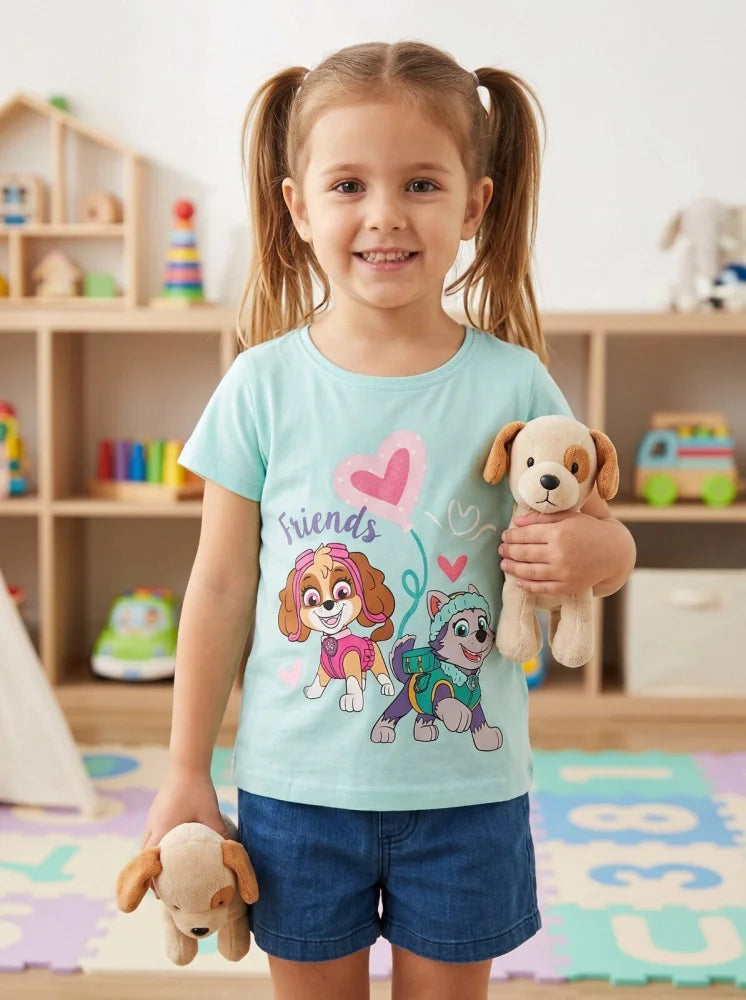 Paw Patrol Skye Everest Kinder Baby T-Shirt Kurzarm Gr.128 100% Baumwolle - WS-Trend.de