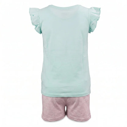 LOL Surprise Kinder kurzarm Schlafanzug Pyjama 98 bis 122 Baumwolle Grün Rosa - WS-Trend.de