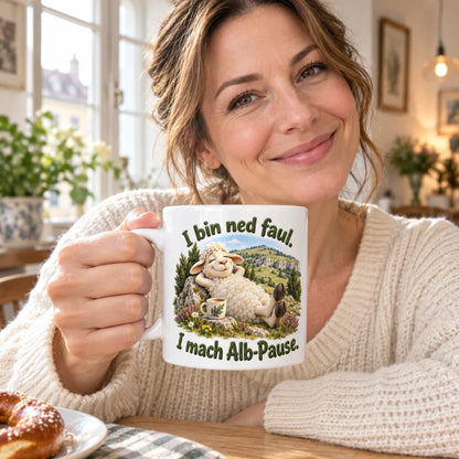 WS-Trend Alb Schäfle Tasse schwäbischer Spruch Keramik 330 ml Geschenk - WS-Trend.de