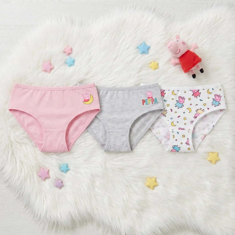 Peppa Wutz 3er Pack Slips Kinder Mädchen Unterwäsche Gr. 92 - 110 - WS-Trend.de