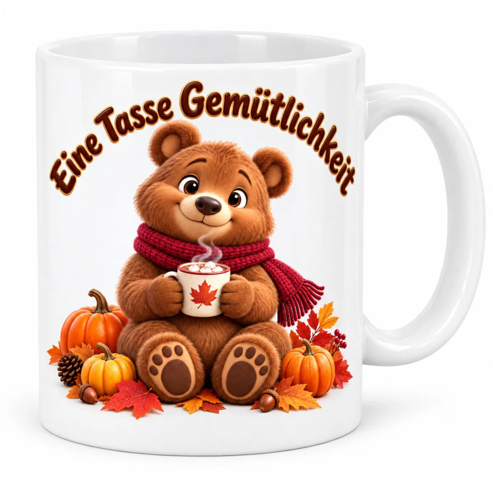 WS-Trend Herbst Tasse Bär mit Spruch Keramik 330 ml - WS-Trend.de