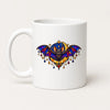 Halloween Tasse Fledermaus 325 ml Keramik Buntglas Geschenk