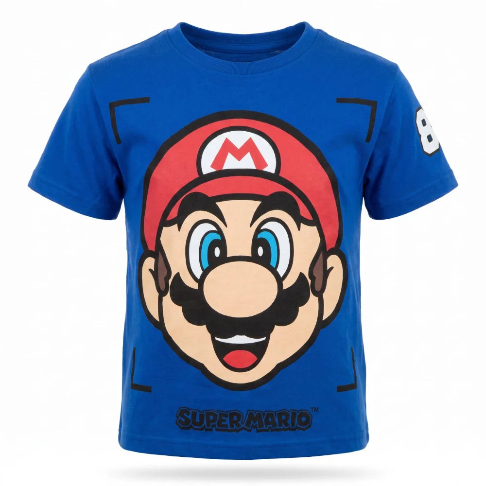 Super Mario Kinder T-Shirt Kurzarm Shirt Gr.98 Luigi Cooper Toady Bowser - WS-Trend.de