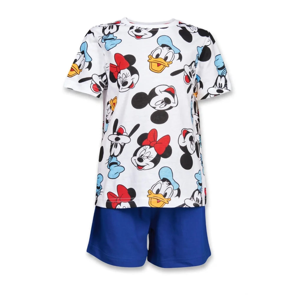Disney Mickey Maus Jungen Schlafanzug Pyjama Shirt Shorts Gr. 98-128 Baumwolle - WS-Trend.de