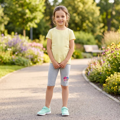 Leggings Kurz Kinder Shimmer and Shine Mädchen Blau Grau Pink 98 bis 128 - WS-Trend.de