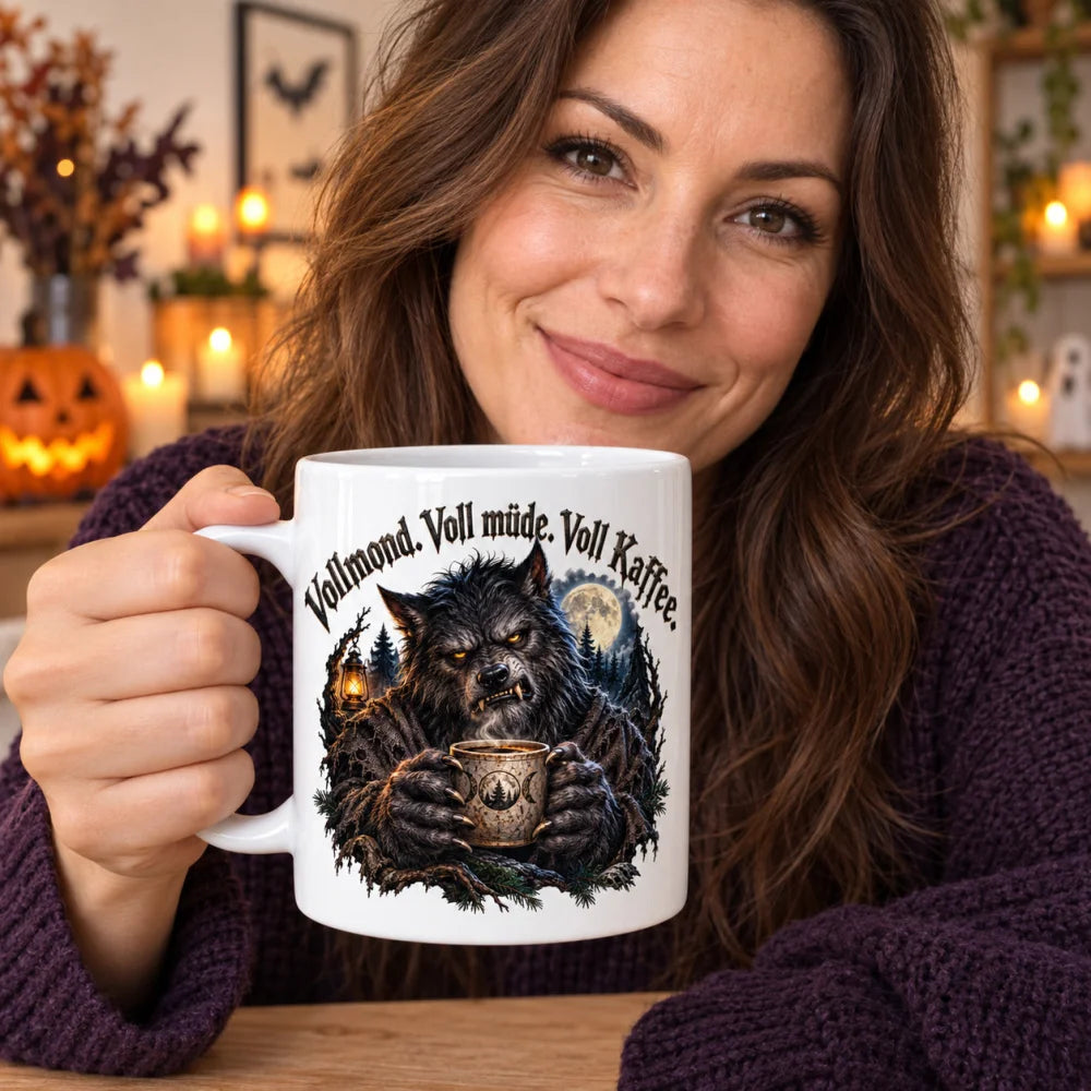 WS-Trend Vollmond-Kaffee Horror Tasse 330 ml Geschenk fuer Horror-Fans - WS-Trend.de