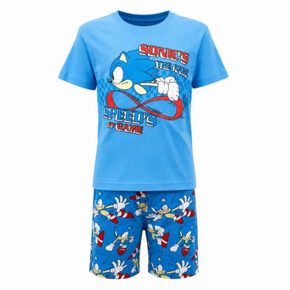 Sega Sonic The Hedgehog Jungen Kinder Pyjama Schlafanzug 98-128 Baumwolle - WS-Trend.de