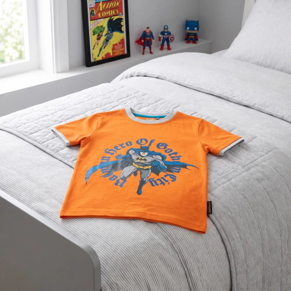 DC Comics Batman Kinder Jungen T-Shirt Kurzarm Shirt 140 - 152 Baumwolle - WS-Trend.de