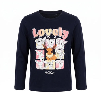 Pokemon Pikachu and Friends Kinder langarm T-Shirt Shirt Gr. 104 - 140 - 100% Ba - WS-Trend.de