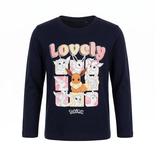 Pokemon Pikachu and Friends Kinder langarm T-Shirt Shirt Gr. 104 - 140 - 100% Ba - WS-Trend.de