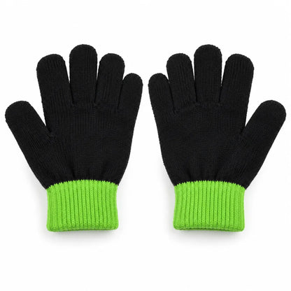 Minecraft Creeper Kinder-Strickhandschuhe Onesize ca. 6–8 Jahre - WS-Trend.de