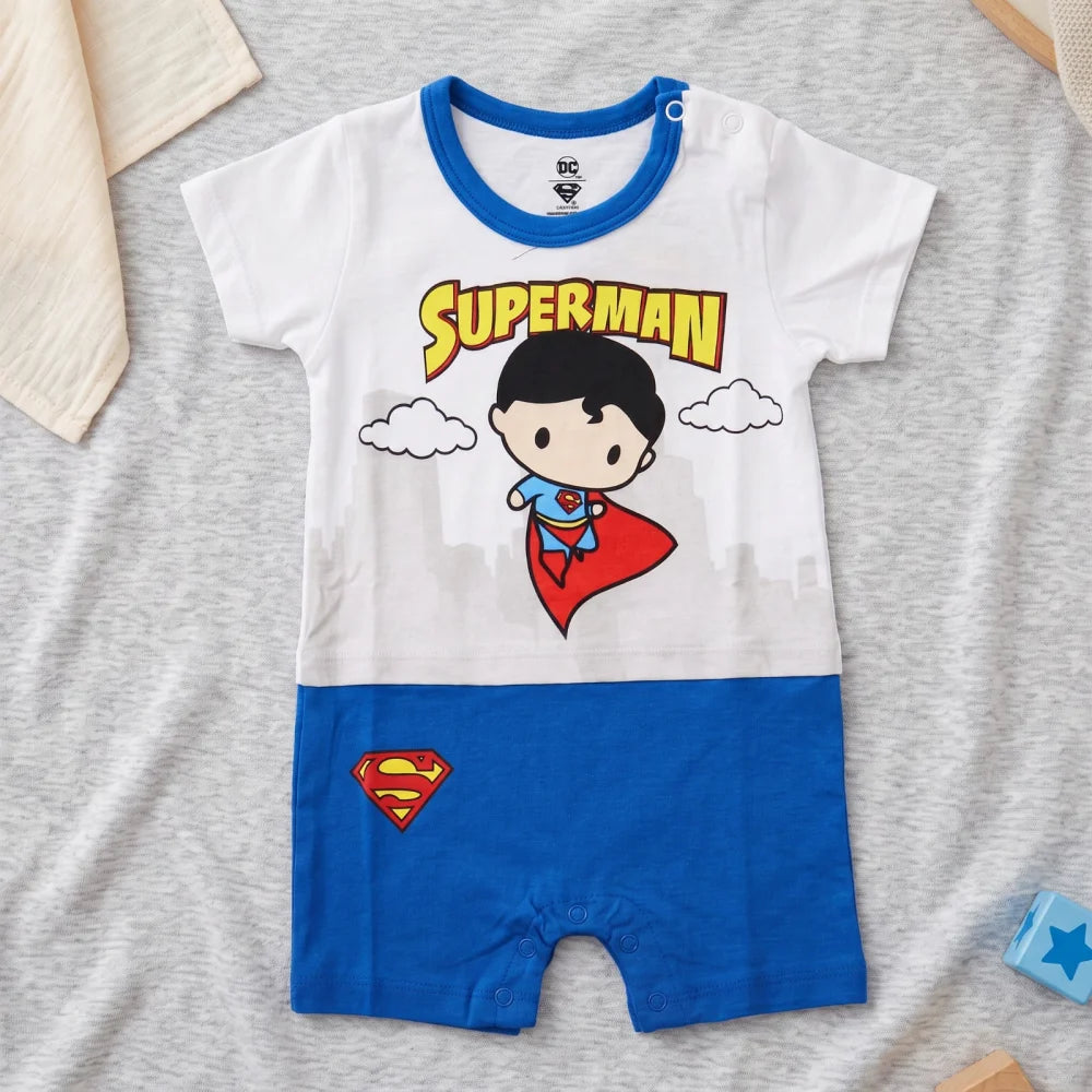 DC Superman Baby Kleinkind kurzarm Body Strampler Schlafanzug Gr. 74 - WS-Trend.de