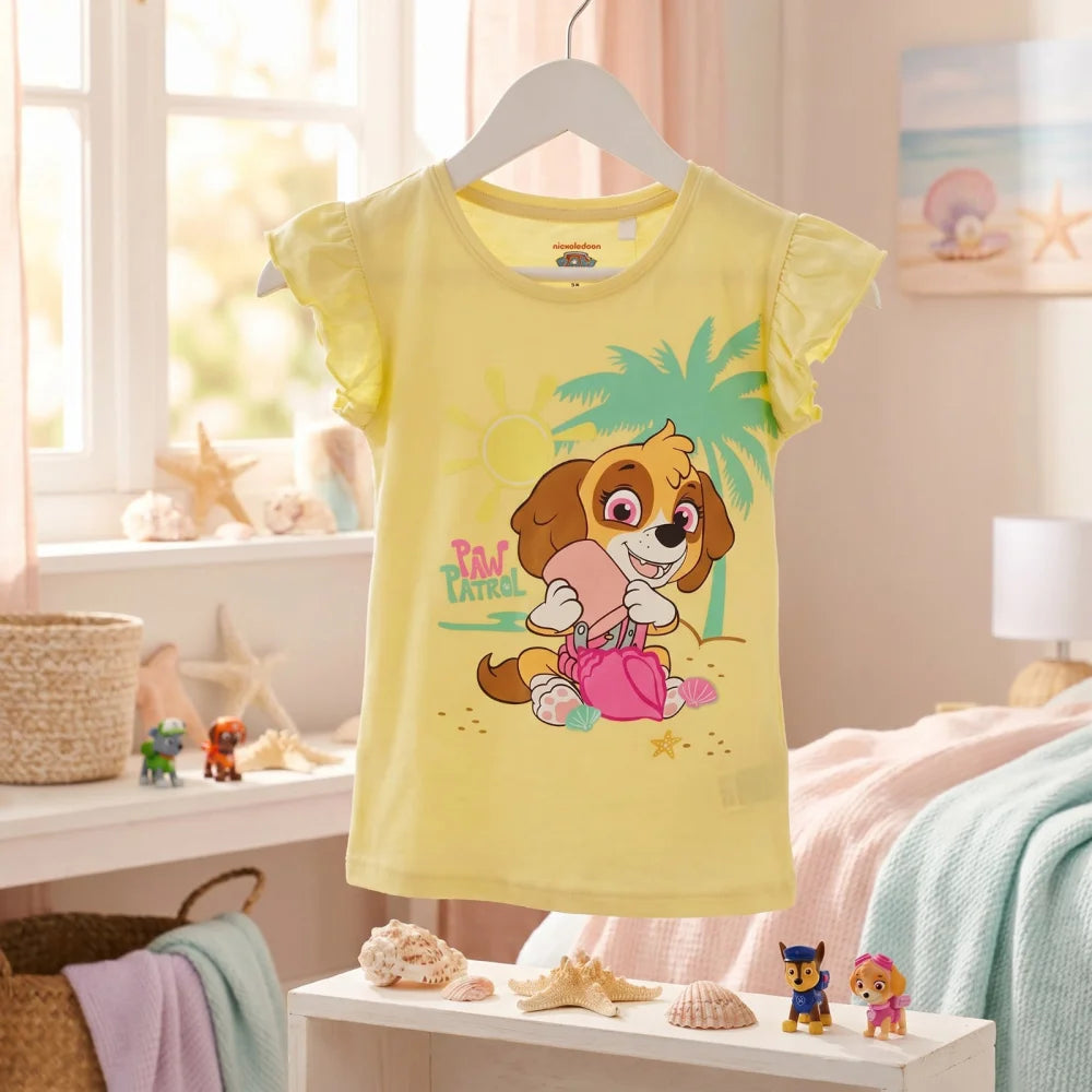 Paw Patrol Skye Kinder Mädchen kurzarm T-Shirt Shirt Gr 92 -128 Baumwolle - WS-Trend.de