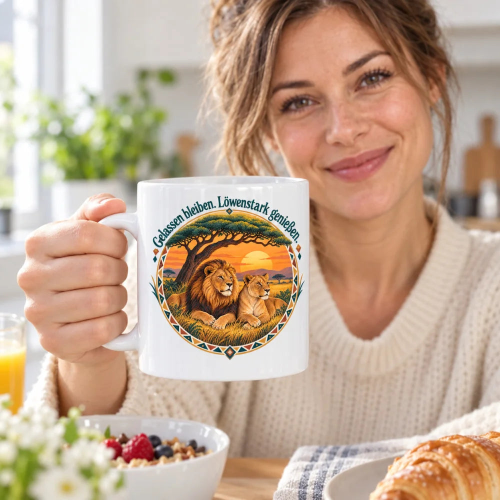 WS-Trend Afrika Tasse Keramik 330 ml mit Spruch 10 Motive als Geschenk - WS-Trend.de