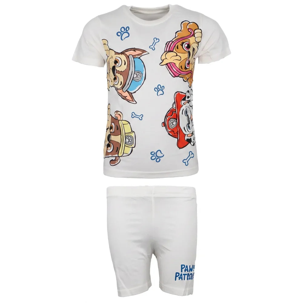 Paw Patrol Kinder Jungen kurzarm Schlafanzug Pyjama Shirt Shorts Gr. 98-128 - WS-Trend.de