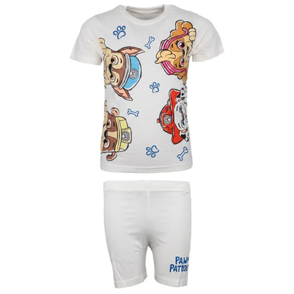 Paw Patrol Kinder Jungen kurzarm Schlafanzug Pyjama Shirt Shorts Gr. 98-128 - WS-Trend.de