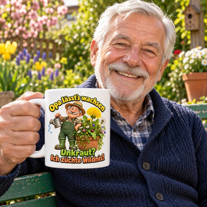 WS-Trend Gartenopa Tasse Keramik 330 ml Geschenkidee für den Großvater - WS-Trend.de