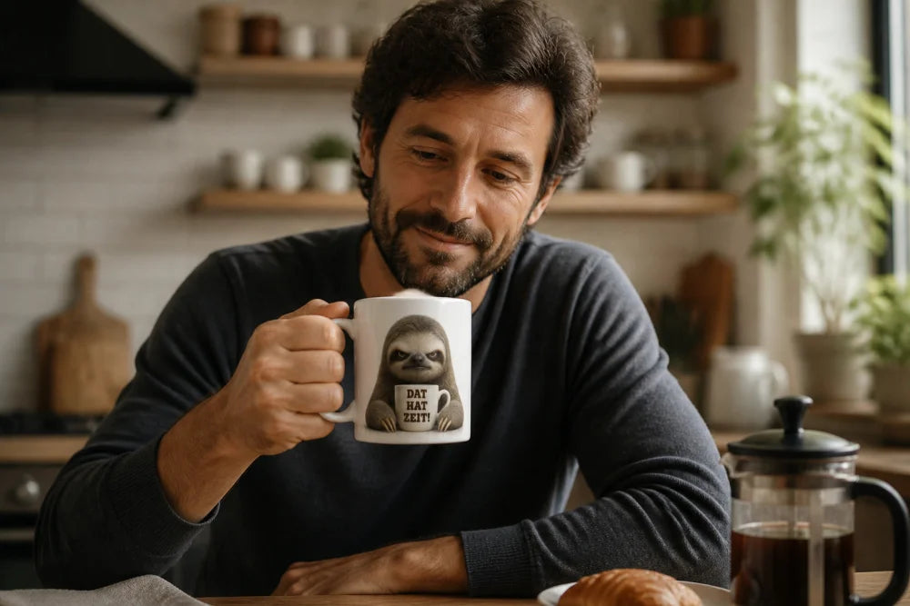 Lustige Tiertasse mit Spruch 325 ml – 15 Tiermotive Geschenkidee Büro - WS-Trend.de