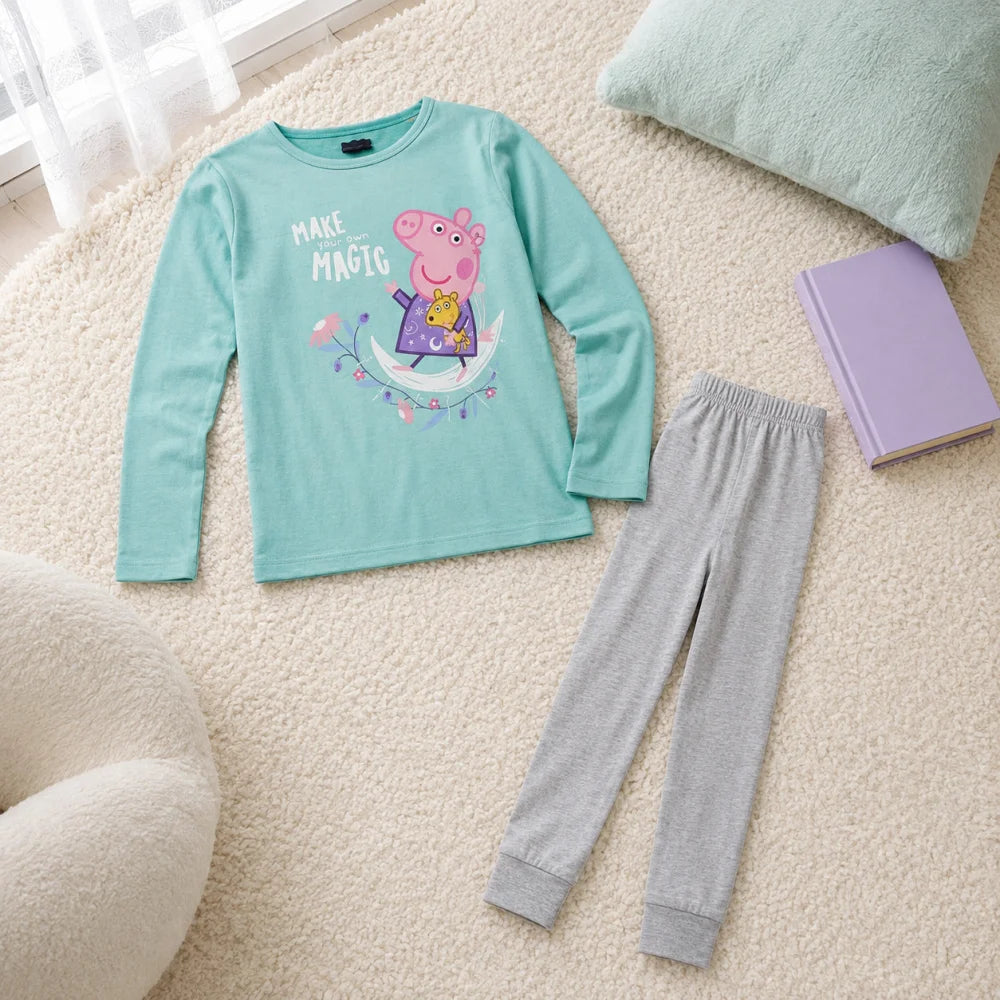 Peppa Wutz Pig Kinder Mädchen Schlafanzug Pyjama Gr. 92 bis 116 - WS-Trend.de