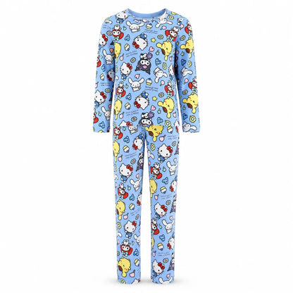 Hello Kitty Kinder Mädchen Schlafanzug Pyjama Shirt Hose Gr. 98-128 - WS-Trend.de