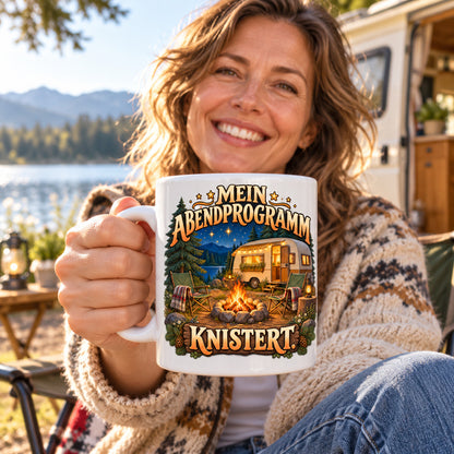 Camping Tasse Spruch Keramik 330 ml Geschenk Camper Wohnmobil Urlauber