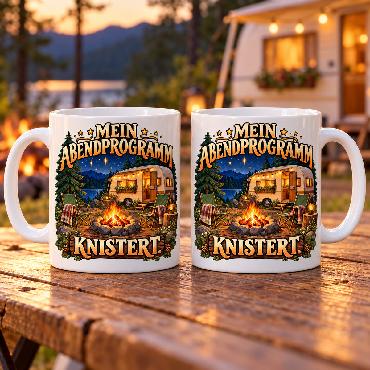 Camping Tasse Spruch Keramik 330 ml Geschenk Camper Wohnmobil Urlauber