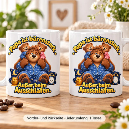 WS-Trend Bärenpapa Tasse Keramik 330 ml Geschenk für Papa zum Vatertag - WS-Trend.de