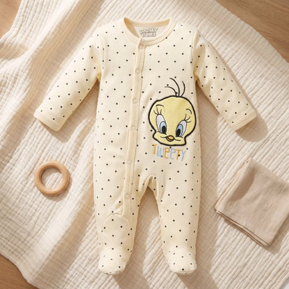 Looney Tunes Tweety Baby Kleinkind Body Strampler Einteiler Gr. 62-92 Baumwol... - WS-Trend.de
